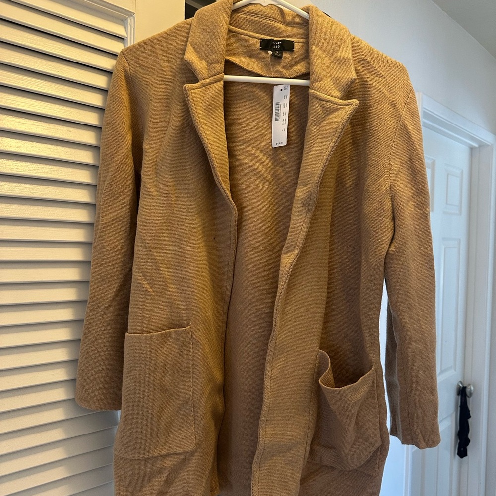 J crew sweater blazer - never worn!